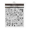 Stamperia Thick Stencils 20x25cm Christmas Village (KSTD217) Stamperia Thick Stencils 20x25cm Christmas Village (KSTD217)