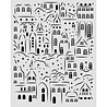 Stamperia Thick Stencils 20x25cm Christmas Village (KSTD217) Stamperia Thick Stencils 20x25cm Christmas Village (KSTD217)