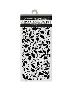 Stamperia Thick Stencils 12x25cm Christmas Holly and Leaves (KSTDL172) Stamperia Thick Stencils 12x25cm Christmas Holly and Leaves (KSTDL172)