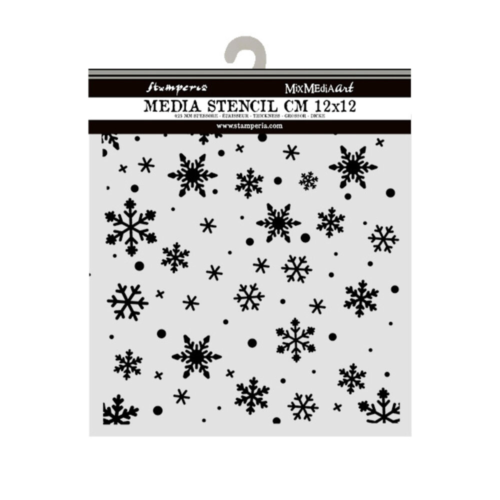 Stamperia Thick Stencils 12x12cm Christmas Snowflakes Pattern (KSTDS73) Stamperia Thick Stencils 12x12cm Christmas Snowflakes Pattern (KSTDS73)