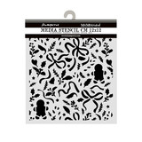 Stamperia Thick Stencils 12x12cm Christmas Ribbons and Gingerbread (KSTDS74)