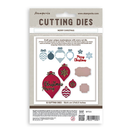 Stamperia Cutting Dies A6 Merry Christmas (SFT23) Stamperia Cutting Dies A6 Merry Christmas (SFT23)