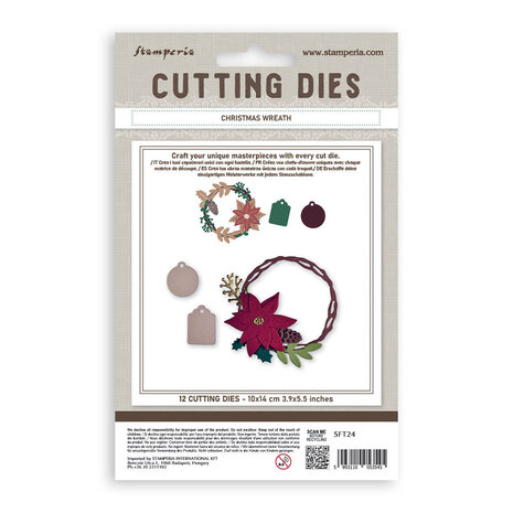 Stamperia Cutting Dies A6 Christmas Wreath (SFT24) Stamperia Cutting Dies A6 Christmas Wreath (SFT24)