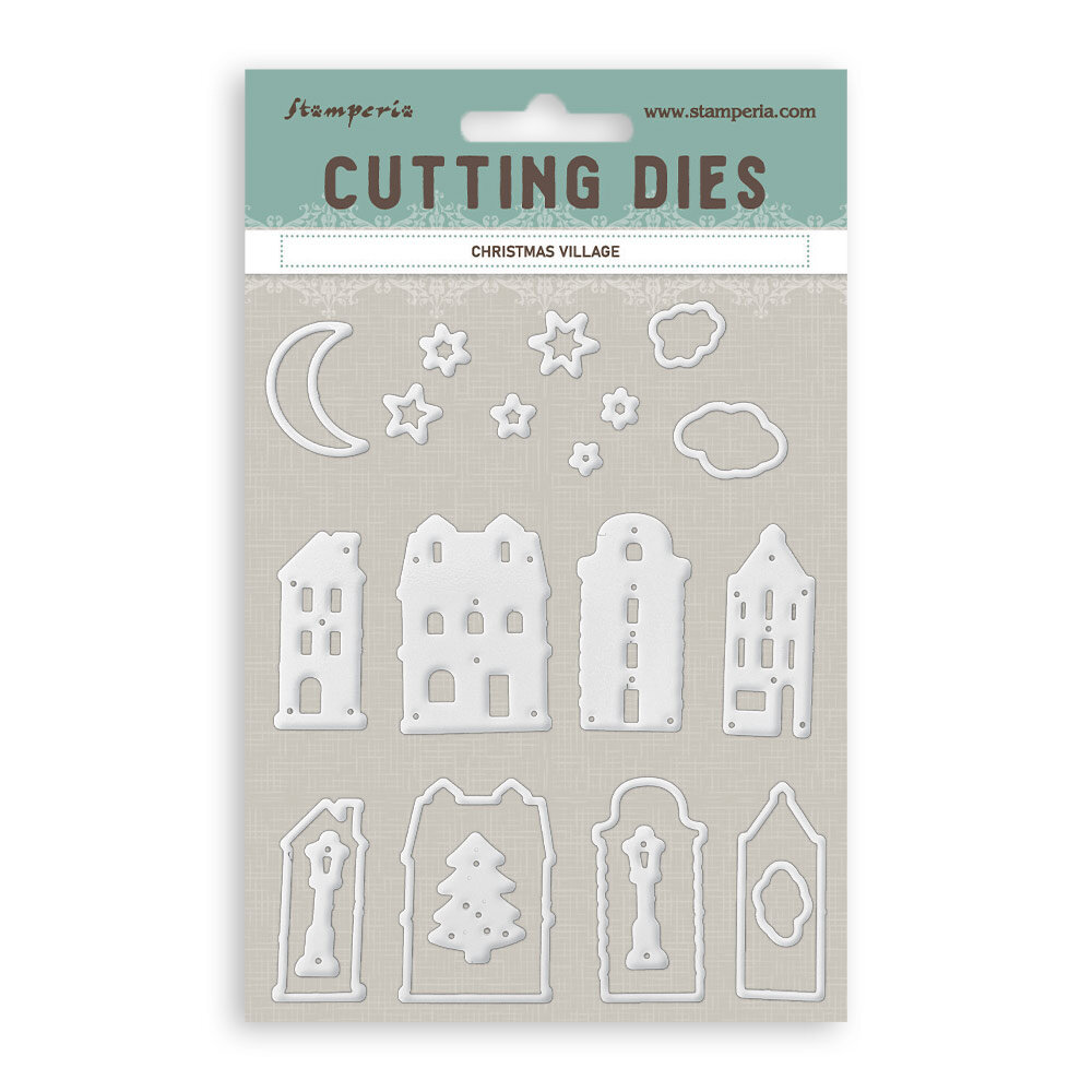 Stamperia Cutting Dies A6 Christmas Village (SFT25)