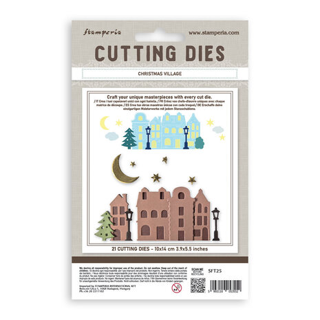 Stamperia Cutting Dies A6 Christmas Village (SFT25)