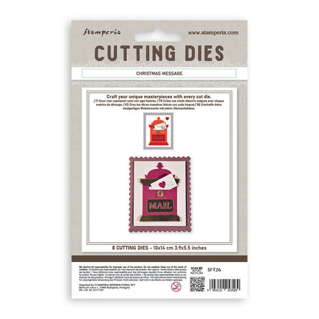 Stamperia Cutting Dies A6 Christmas Message (SFT26) Stamperia Cutting Dies A6 Christmas Message (SFT26)