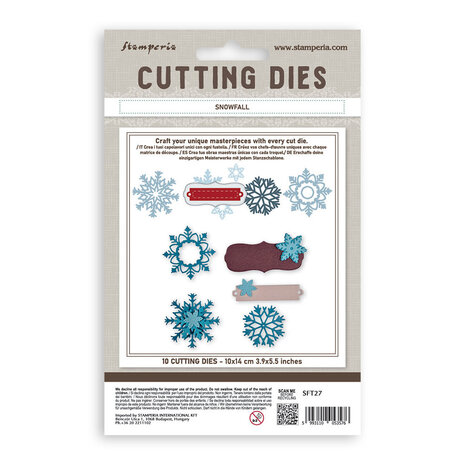 Stamperia Cutting Dies A6 Christmas Snowfall (SFT27) Stamperia Cutting Dies A6 Christmas Snowfall (SFT27)