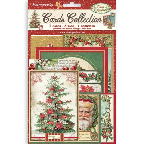 Stamperia Classic Christmas Cards Collection (SBCARD45) Stamperia Classic Christmas Cards Collection (SBCARD45)