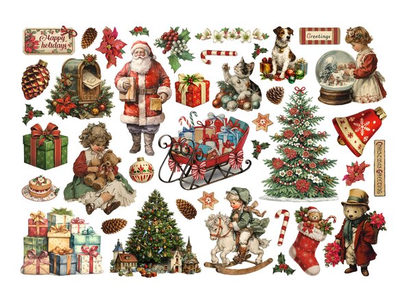 Stamperia Classic Christmas Ephemera (DFLCT85) Stamperia Classic Christmas Ephemera (DFLCT85)