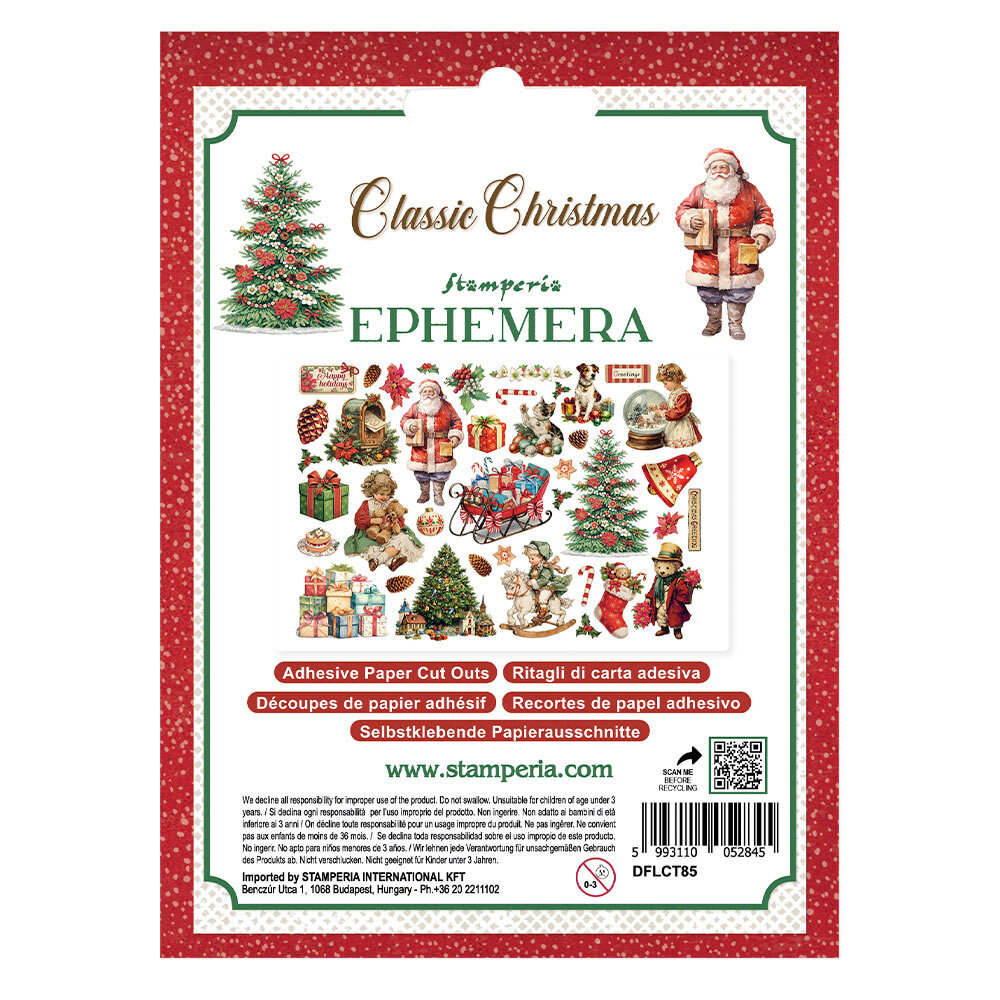 Stamperia Classic Christmas Ephemera (DFLCT85) Stamperia Classic Christmas Ephemera (DFLCT85)