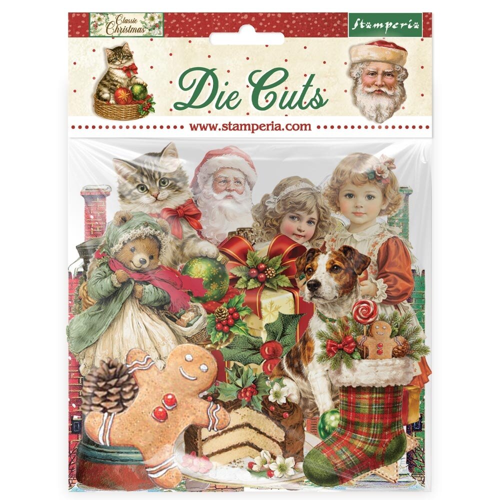 Stamperia Classic Christmas Die Cuts (DFLDC137) Stamperia Classic Christmas Die Cuts (DFLDC137)