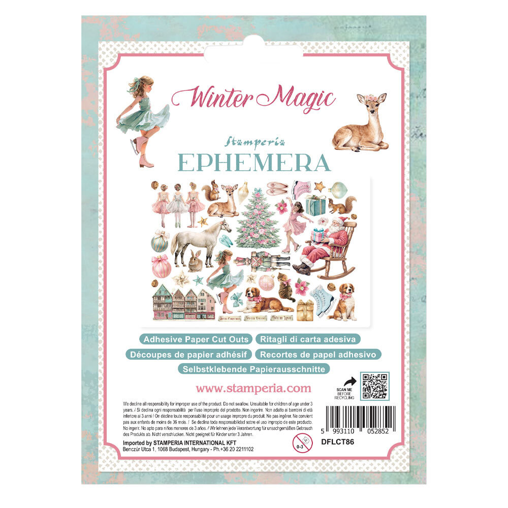 Stamperia Winter Magic Ephemera (DFLCT86) Stamperia Winter Magic Ephemera (DFLCT86)