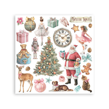 Stamperia Winter Magic 6x6 Inch Rub-On Assortment (DFLRBX18)
