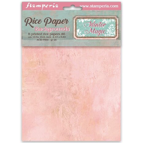 Stamperia Winter Magic A6 Rice Paper Backgrounds Selection (DFSAK6056) Stamperia Winter Magic A6 Rice Paper Backgrounds Selection (DFSAK6056)