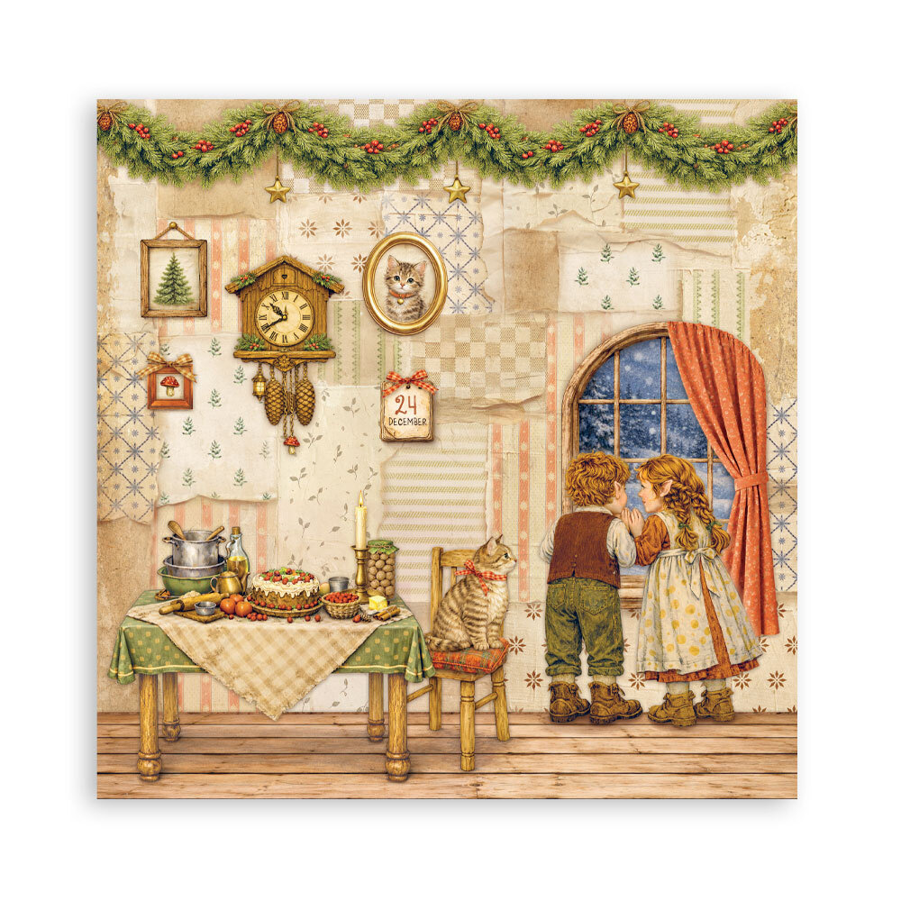Stamperia Silent Night 8x8 Inch Single Face Paper Pack (SBBSXB28) Stamperia Silent Night 8x8 Inch Single Face Paper Pack (SBBSXB28)