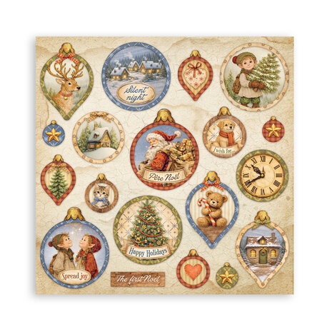 Stamperia Silent Night 8x8 Inch Single Face Paper Pack (SBBSXB28) Stamperia Silent Night 8x8 Inch Single Face Paper Pack (SBBSXB28)