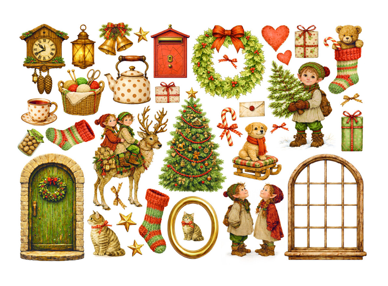 Stamperia Silent Night Ephemera (DFLCT88) Stamperia Silent Night Ephemera (DFLCT88)