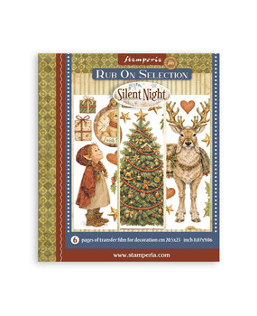 Stamperia Silent Night 8x8 Inch Rub-On Assortment (DFLRBXG12) Stamperia Silent Night 8x8 Inch Rub-On Assortment (DFLRBXG12)