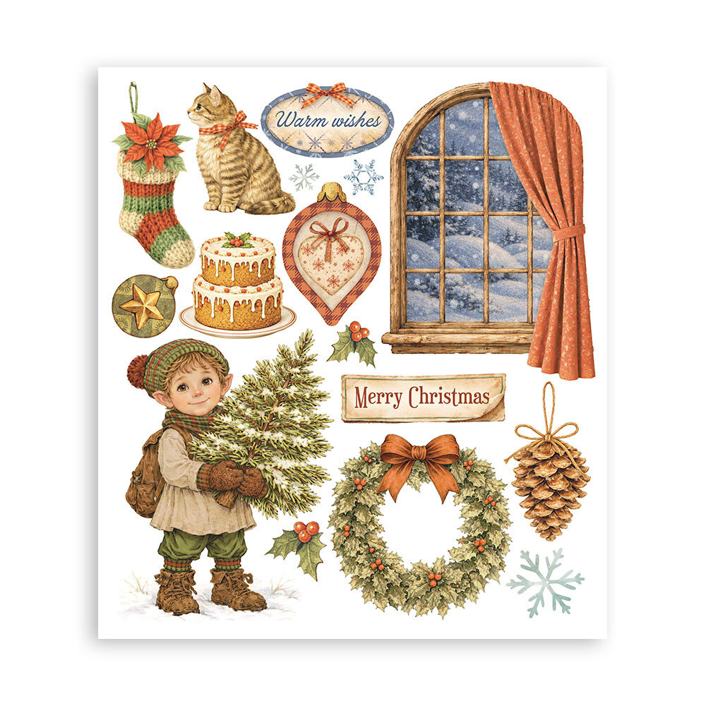 Stamperia Silent Night 8x8 Inch Rub-On Assortment (DFLRBXG12) Stamperia Silent Night 8x8 Inch Rub-On Assortment (DFLRBXG12)