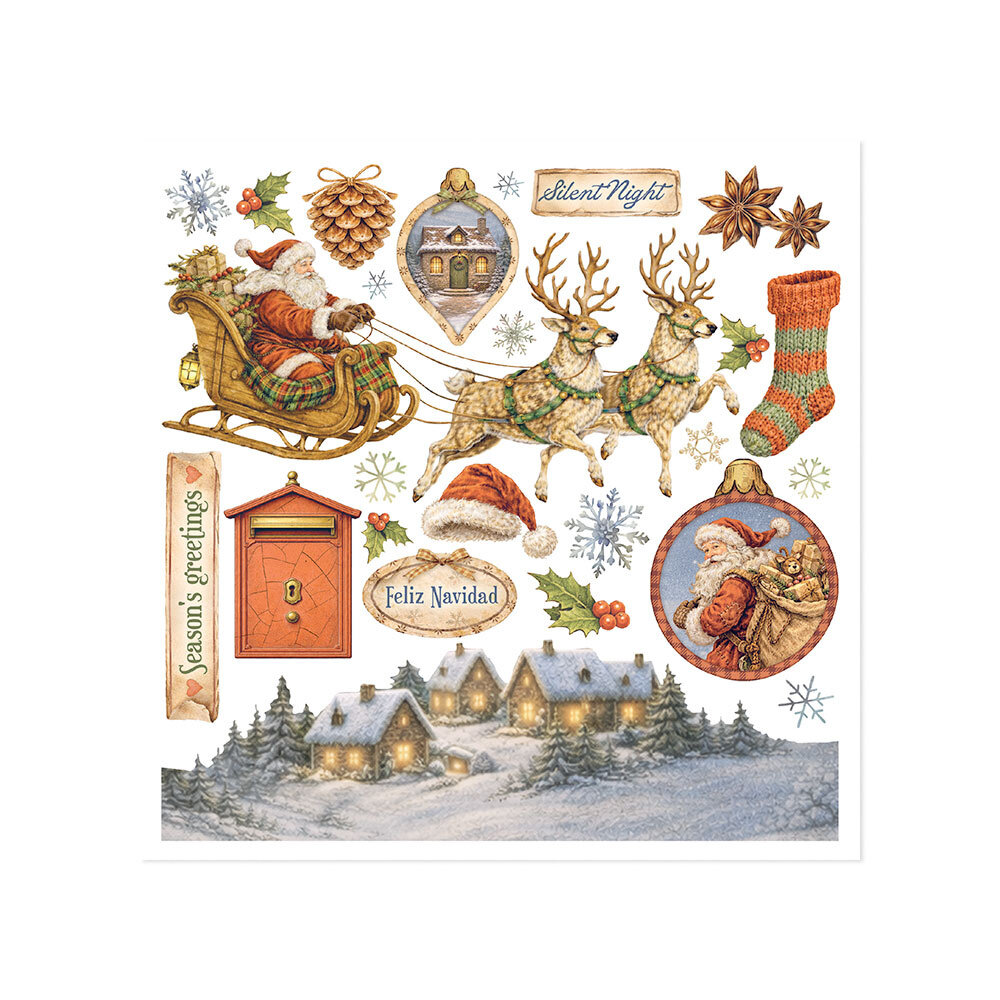 Stamperia Silent Night 6x6 Inch Rub-On Assortment (DFLRBX20) Stamperia Silent Night 6x6 Inch Rub-On Assortment (DFLRBX20)