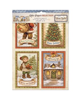 Stamperia Silent Night A4 Rice Paper Selection (DFSA4XSN) Stamperia Silent Night A4 Rice Paper Selection (DFSA4XSN)