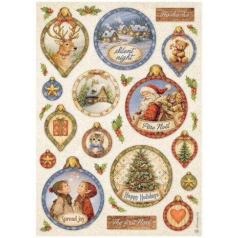 Stamperia Silent Night A4 Rice Paper Selection (DFSA4XSN) Stamperia Silent Night A4 Rice Paper Selection (DFSA4XSN)