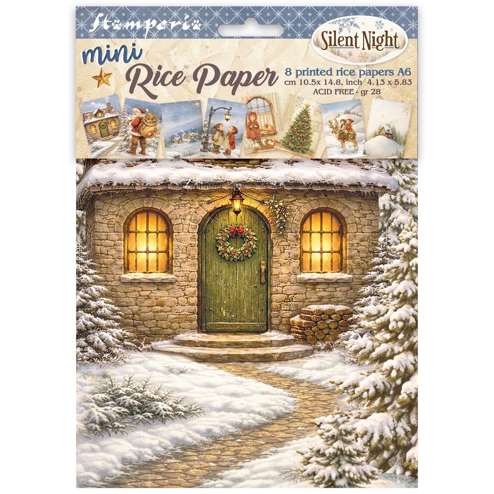 Stamperia Silent Night A6 Mini Rice paper (DFSA6X09) Stamperia Silent Night A6 Mini Rice paper (DFSA6X09)