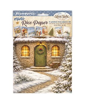 Stamperia Silent Night A6 Mini Rice paper (DFSA6X09) Stamperia Silent Night A6 Mini Rice paper (DFSA6X09)