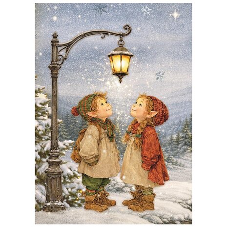 Stamperia Silent Night A6 Mini Rice paper (DFSA6X09) Stamperia Silent Night A6 Mini Rice paper (DFSA6X09)