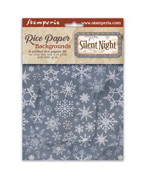 Stamperia Silent Night A6 Rice Paper Backgrounds Selection (DFSAK6058) Stamperia Silent Night A6 Rice Paper Backgrounds Selection (DFSAK6058)