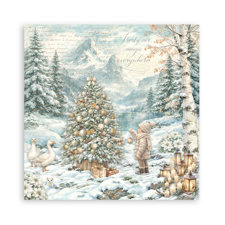 Stamperia White Christmas 12x12 Inch Single Face Paper Pack (SBBXLB39) Stamperia White Christmas 12x12 Inch Single Face Paper Pack (SBBXLB39)