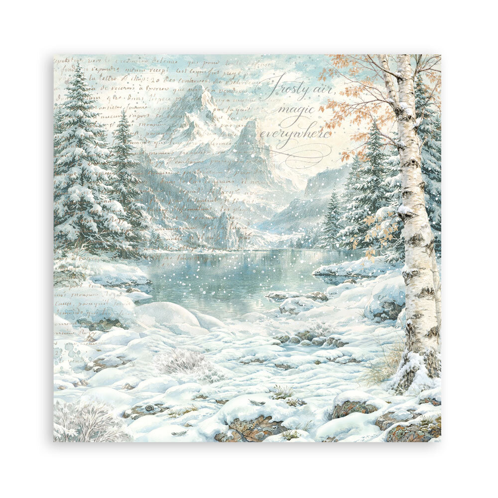 Stamperia White Christmas 12x12 Inch Single Face Paper Pack (SBBXLB39) Stamperia White Christmas 12x12 Inch Single Face Paper Pack (SBBXLB39)