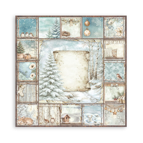 Stamperia White Christmas 8x8 Inch Single Face Paper Pack (SBBSXB27) Stamperia White Christmas 8x8 Inch Single Face Paper Pack (SBBSXB27)