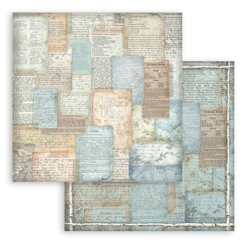 Stamperia White Christmas Backgrounds 8x8 Inch Paper Pack (SBBS147) Stamperia White Christmas Backgrounds 8x8 Inch Paper Pack (SBBS147)