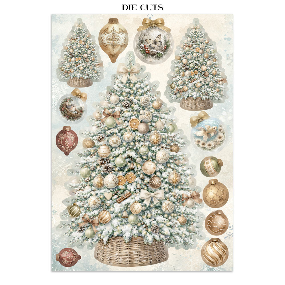 Stamperia White Christmas Junk Journal A5 Focus Points (SBJKS07) Stamperia White Christmas Junk Journal A5 Focus Points (SBJKS07)