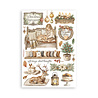 Stamperia White Christmas A5 Washi Pad (SBW36) Stamperia White Christmas A5 Washi Pad (SBW36)