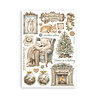 Stamperia White Christmas A5 Washi Pad (SBW36) Stamperia White Christmas A5 Washi Pad (SBW36)