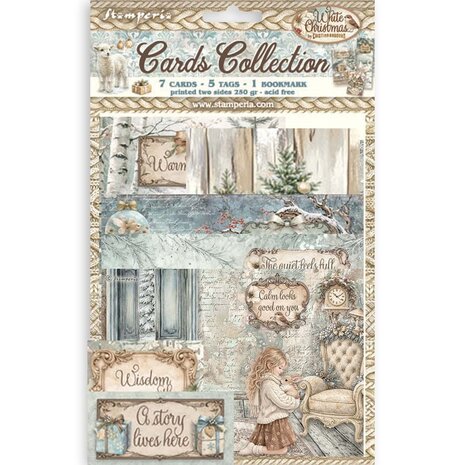 Stamperia White Christmas Cards Collection (SBCARD49) Stamperia White Christmas Cards Collection (SBCARD49)