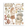 Stamperia White Christmas 8x8 Inch Rub-On Assortment (DFLRBXG13)
