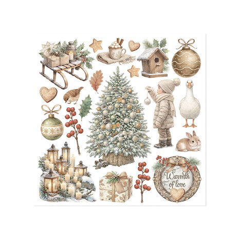 Stamperia White Christmas 6x6 Inch Rub-On Assortment (DFLRBX21) Stamperia White Christmas 6x6 Inch Rub-On Assortment (DFLRBX21)