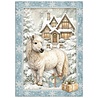Stamperia White Christmas A6 Mini Rice paper (DFSA6X10) Stamperia White Christmas A6 Mini Rice paper (DFSA6X10)