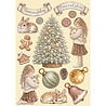 Stamperia White Christmas Wooden Shapes A5 (KLSP206)