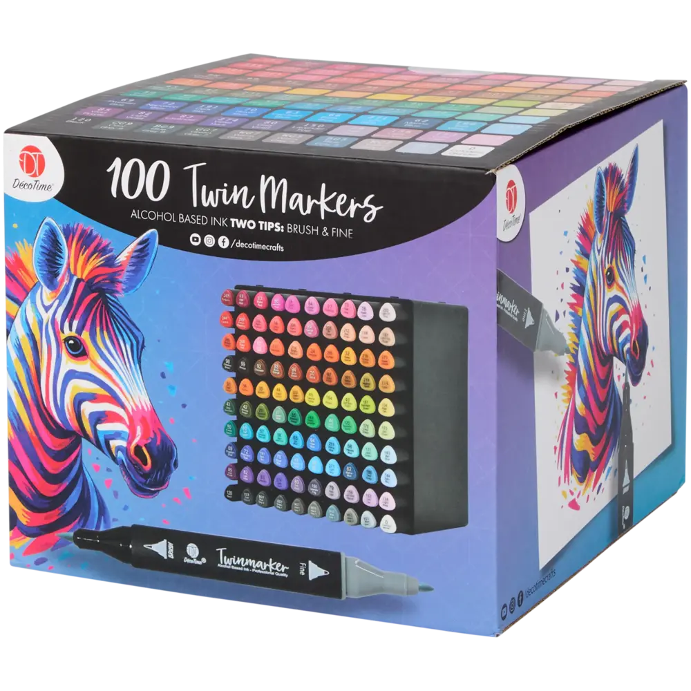 DécoTime 100 Alcohol Markers + Storage (3222604) DécoTime 100 Alcohol Markers + Storage (3222604)