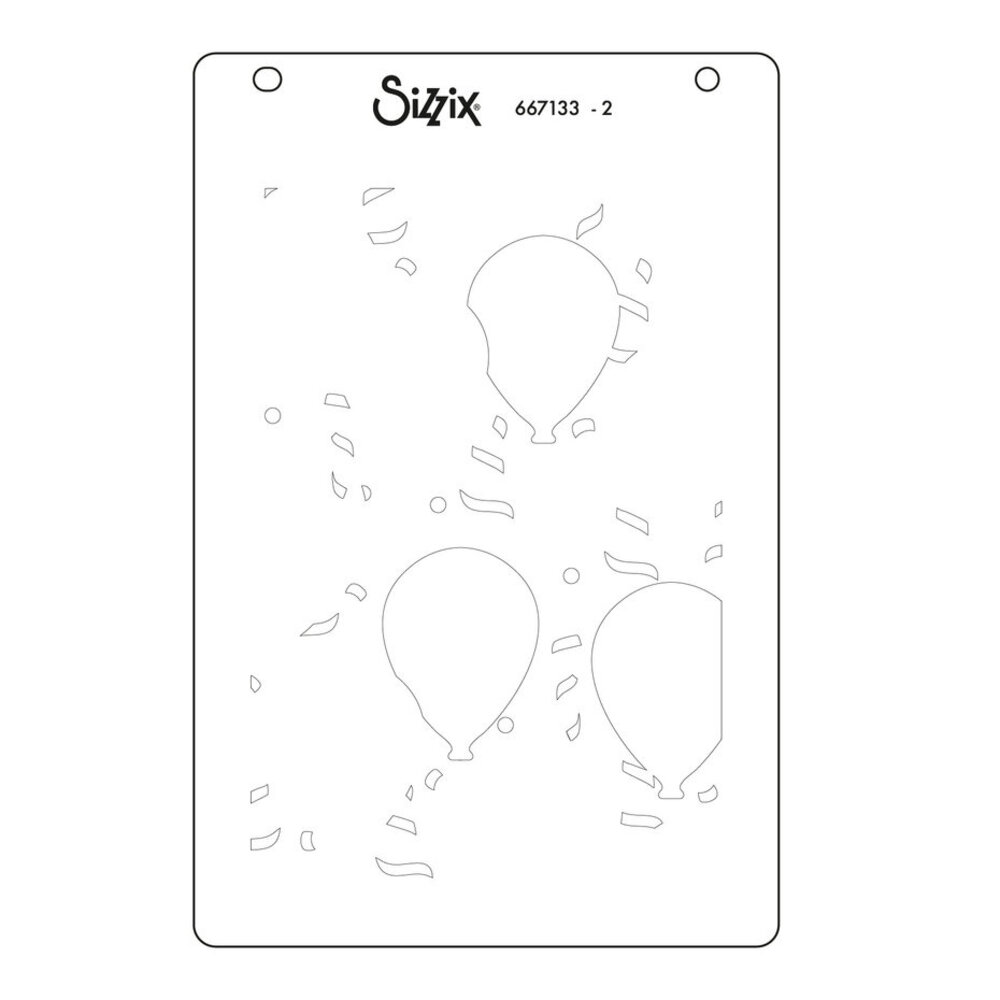 Sizzix Stacey Park A6 Layered Stencils Birthday Balloons (667133) Sizzix Stacey Park A6 Layered Stencils Birthday Balloons (667133)