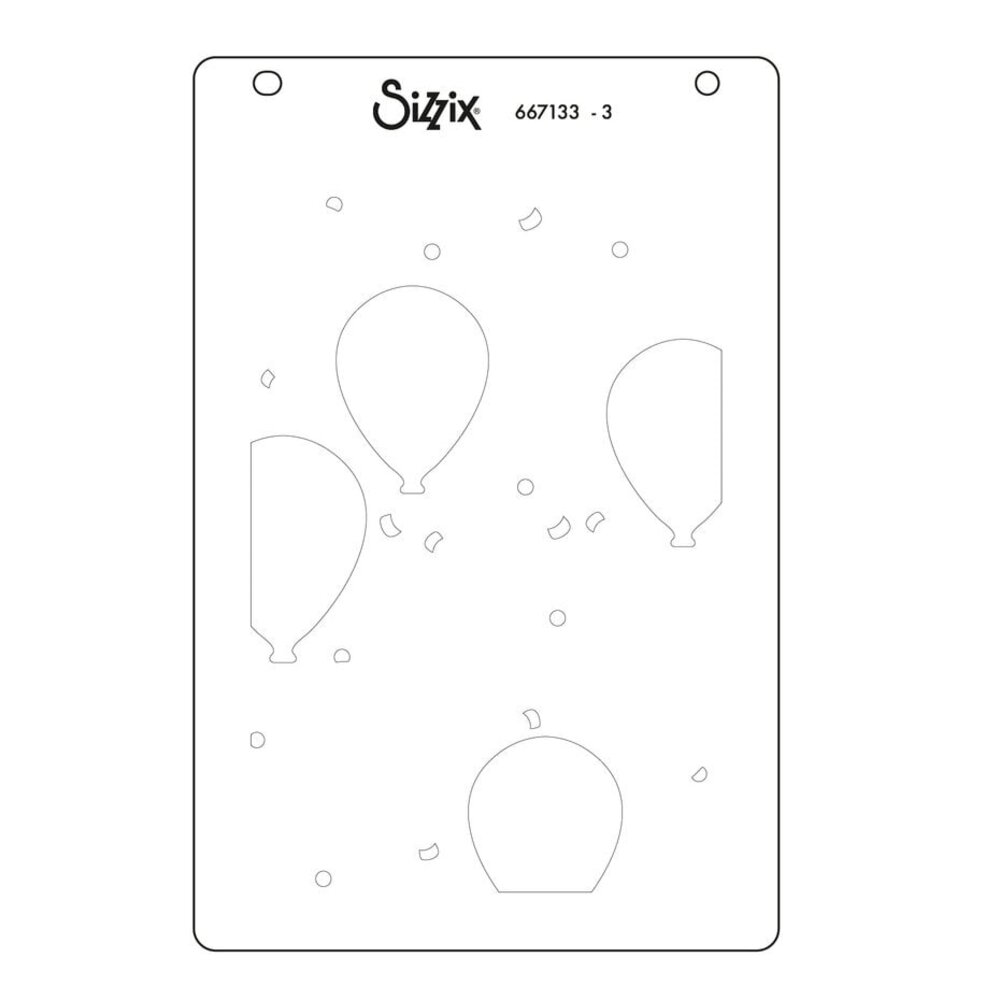 Sizzix Stacey Park A6 Layered Stencils Birthday Balloons (667133) Sizzix Stacey Park A6 Layered Stencils Birthday Balloons (667133)