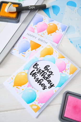 Sizzix Stacey Park A6 Layered Stencils Birthday Balloons (667133) Sizzix Stacey Park A6 Layered Stencils Birthday Balloons (667133)