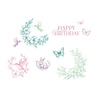 Sizzix Willow Wolfe Clear Stamps Birthday Blooms (667128) Sizzix Willow Wolfe Clear Stamps Birthday Blooms (667128)