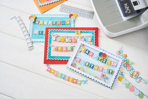 Sizzix 49 & Market Thinlits Die Set All about Banners (667055) Sizzix 49 & Market Thinlits Die Set All about Banners (667055)