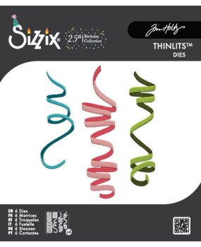 Sizzix PRE-ORDER (voor de 2e keer) Tim Holtz Thinlits Die Set Celebration Streamers (667209)