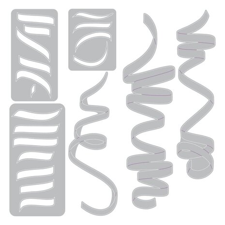 Sizzix PRE-ORDER (voor de 2e keer) Tim Holtz Thinlits Die Set Celebration Streamers (667209)